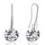 Birds Nest Clear Genuine Swarovski Crystals Dangle Earrings