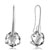 April White Clear Pentagram Crystal Earrings