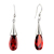 July Red Becket Droplet Crystal Earrings