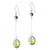 Pink Yellow And Green Ball Earrings
