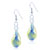 Blue And Yellow Helix Pattern Earrings