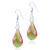 Red And Green Helix Pattern Earrings