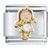 April Birthstone Cute Girl Italian Charm