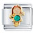 May Birthstone Cute Girl Italian Charm