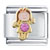 July Birthstone Cute Girl Italian Charm