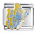 Yellow And Blue Wing Butterfly Italian Charm