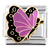 Pale Purple Butterfly Italian Charm