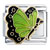 Pale Green Butterfly Italian Charm