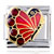 Butterfly With January Birthstone Italian Charm