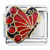 July Birthstone Butterfly Italian Charm