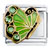 August Birthstone Butterfly Italian Charm