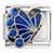September Birthstone Butterfly Italian Charm