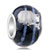 Fathers Day Gifts Foil Blue Stripe Fit All Brands Murano Glass Beads Charms Bracelets