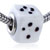 black and white dice