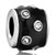 Fathers Day Gifts Mothers Black With White Swarovski Crystal Fit All Brands Silver Plated Beads Charms Bracelets