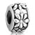 Silver Flower Against Spacer Wheel Beads Charms Bracelets