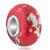 White With Red Turquoise European Beads