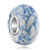 Pale Blue With White Turquoise Murano Glass Beads Charms Bracelets