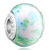 Pale Green With White Murano Glass Beads Charms Bracelets