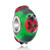 Emerald Green Ball Cute Ladybug Murano Glass Bead Charm All Brand Bracelet