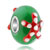 Emerald Green Ball Cute Red Starfish Murano Glass Bead Charm All Brand Bracelet