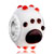 Clear White Ball Cute Brown Footprint Red Dots All Brand Murano Glass Beads Charms Bracelets