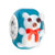 Sapphire Blue Ball Cute White Bear All Brand Murano Glass Beads Charms Bracelets