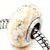 Yellow Spots Against White Polymer Clay Beads Charms Bracelets