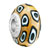 Yellow White Black Rounds Against Brown Fit All Brands Beads Charms Bracelets