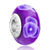 Pale Purple Flower Against Polymer Clay Beads Charms Bracelets