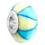 Pale Blue And Cream Coloured Leaf Polymer Clay Beads Charms Bracelets