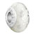 Silver Spots Against White Polymer Clay Beads Charms Bracelets