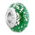 Emerald Green Ball Silver Polymer Clay All Brand Beads Charms Bracelets