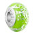 Silver Spots Against August Pale Green Polymer Clay Beads Charms Bracelets