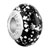 Silver Spots Against Black Polymer Clay