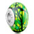 Green Stipes Yellow Spots Dotted Polymer Clay Beads Charms Bracelets