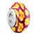 November Yellow Flower With February Purple Stripes Polymer Clay Beads Charms Bracelets