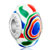Green Red Yellow Blue Stripes Fit All Brands Beads Charms Bracelets