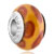 Orange Round Against Yellow Polymer Clay Beads Charms Bracelets