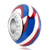 Blue White And Red Stripes Polymer Clay Beads Charms Bracelets