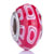 White And Red Round Against Polymer Clay Beads Charms Bracelets