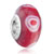 Red With White Evil Eyes Murano Glass Beads Charms Bracelets