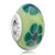 Peridot With Green Flower Murano Glass Beads Charms Bracelets