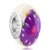 Beautiful Amethyst Flower Fit All Brands Murano Glass Beads Charms Bracelets