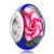 Blue With Red Rose All Brands Murano Glass Beads Charms Bracelets