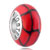Deep Red With Black Stripes 925  Sterling Silver Murano Glass Beads Charms Bracelets Fit All Brands