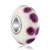 Purple Dotted Slim Murano Glass Beads Charms Bracelets