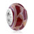 White And Orange Gridlines Fit All Brands Murano Glass Beads Charms Bracelets