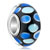 Black Blue Dot Murano Glass Beads Charms Bracelets
