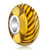 Tan Brown Stripes Murano Glass Beads Charms Bracelets